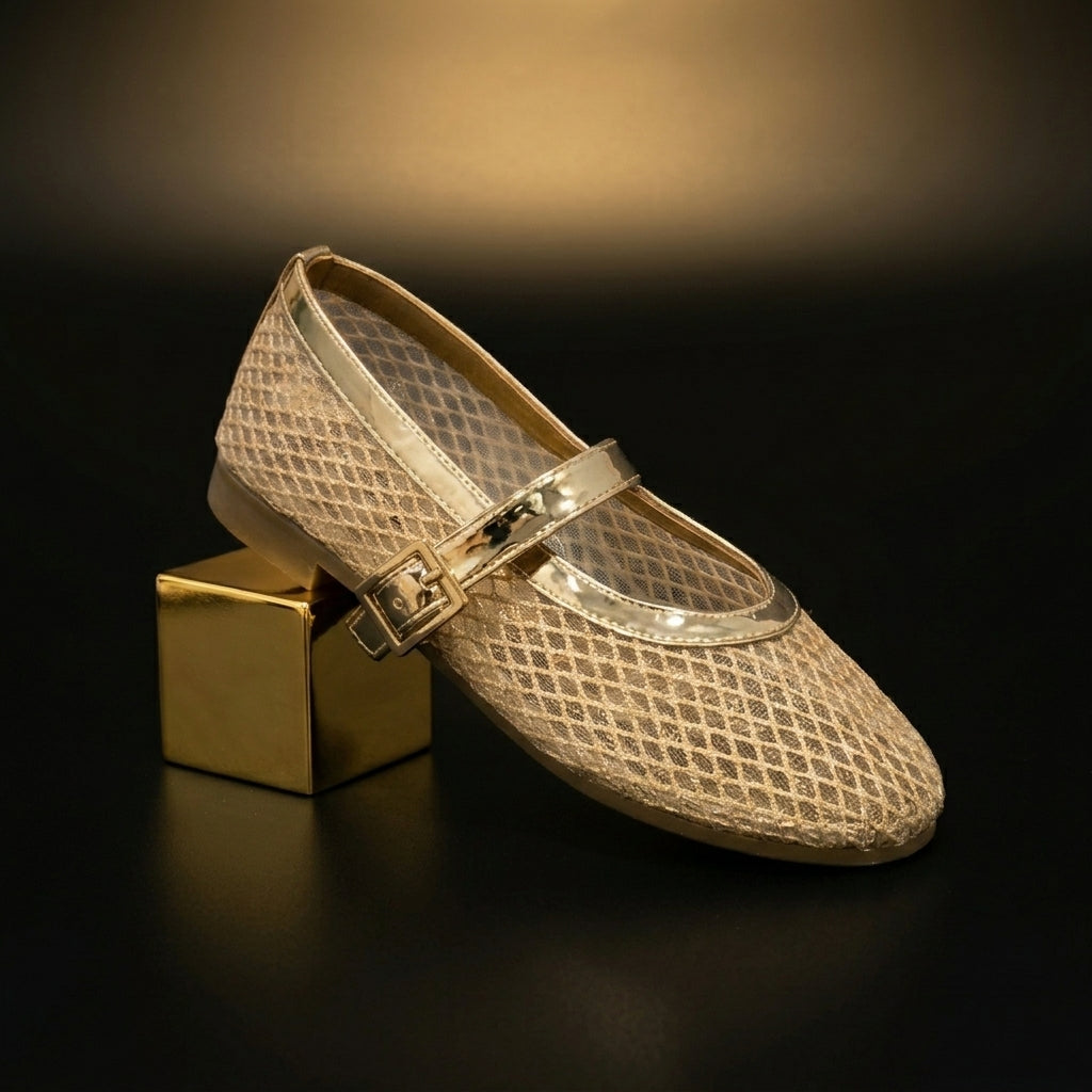 Re 19- Mesh Mary Jane flats