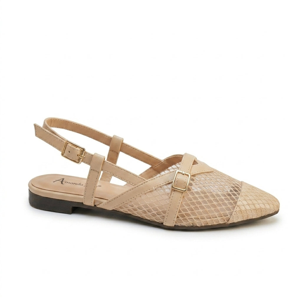 Re 17 - Mesh Slingback Flats