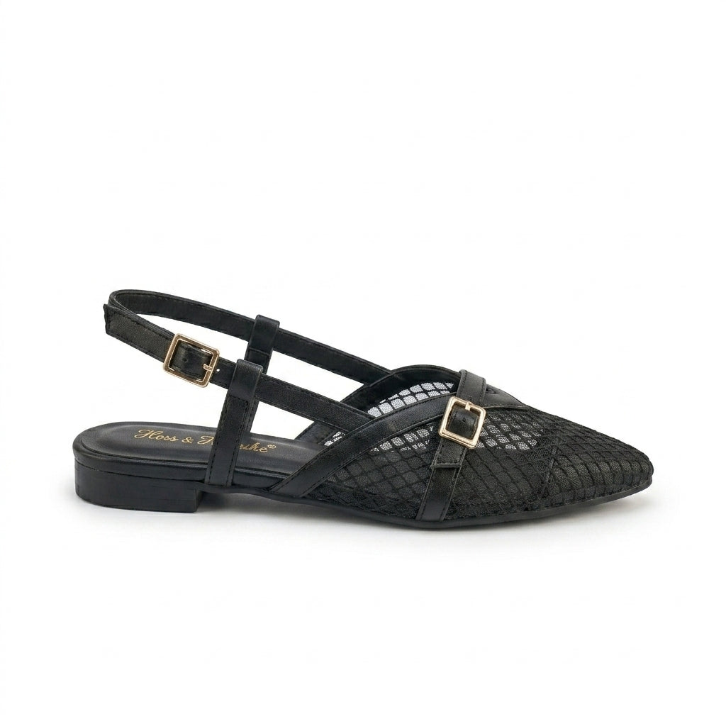 Re 17 - Mesh Slingback Flats