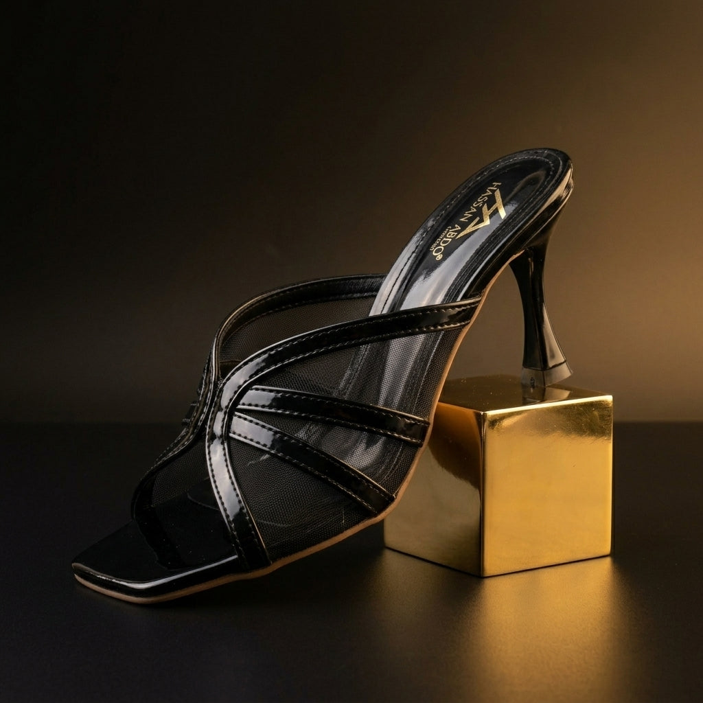 Re15-7cm heeled Slipper