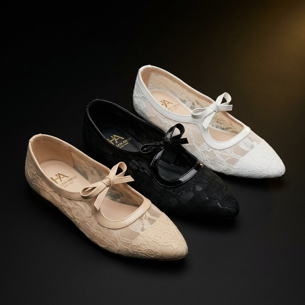 Re 18 - lace Mary Jane flats