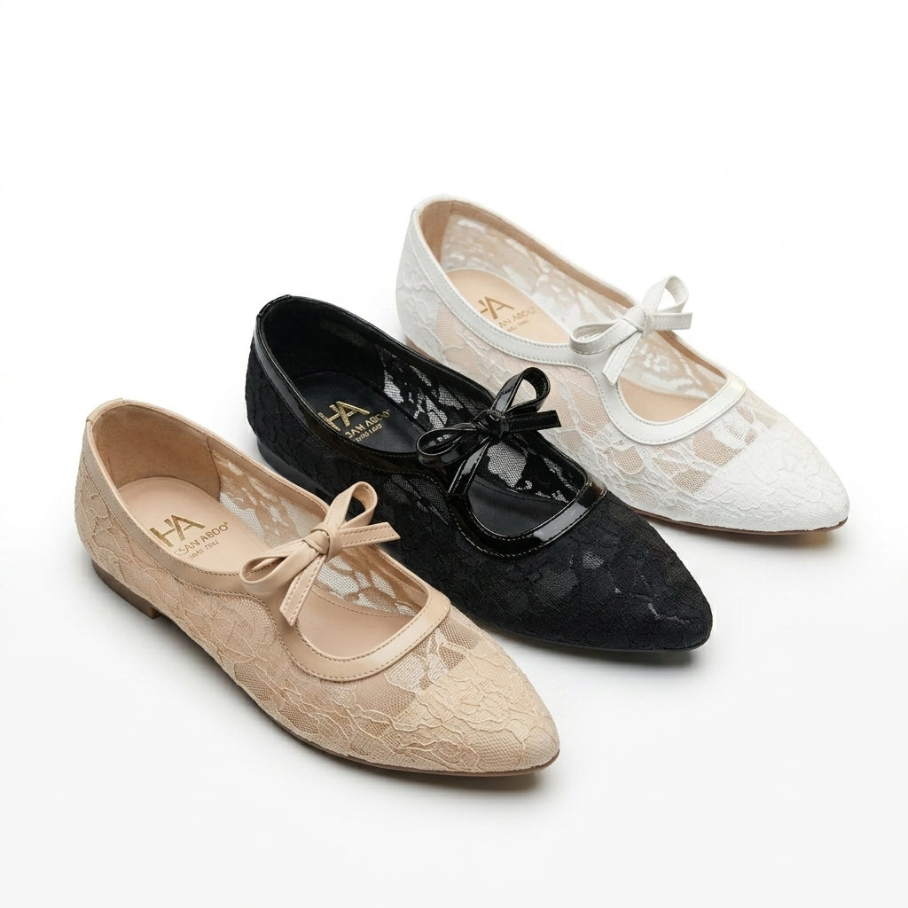 Re 18 - lace Mary Jane flats